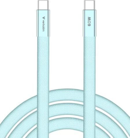 Verbatim USB 2.0 Cable USB-C Male - USB-C 60W PD Blue 1.2m 30273