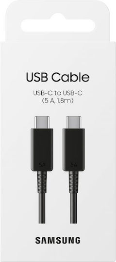 Samsung Samsung Кабел USB-C мъжки - USB-C 100W Черен 1.8m EP-DX510JBEGEU