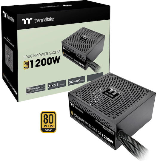 Thermaltake Toughpower GX SE 1000W Black Computer Power Supply Full Wired 80 Plus Gold