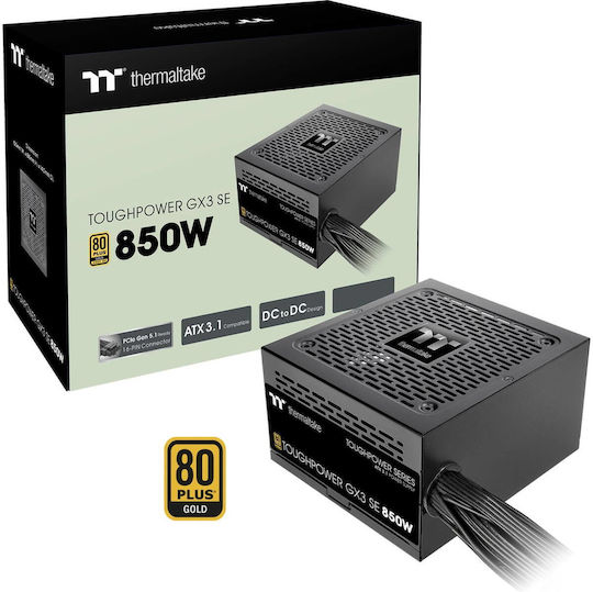 Thermaltake Toughpower GX SE 850W Μαύρο Τροφοδοτικό Υπολογιστή Full Wired 80 Plus Gold