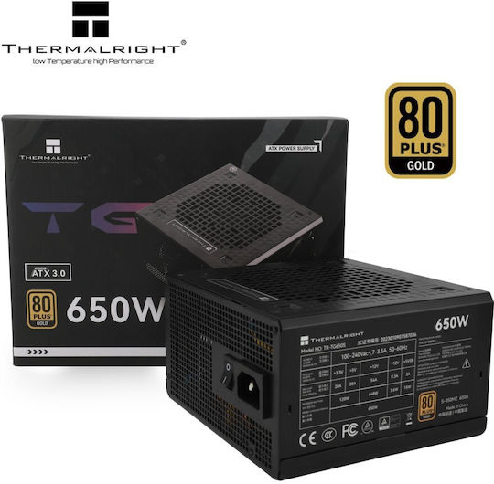 Thermalright 650W Negru Sursă de alimentare pentru calculator Complet modular 80 Plus Gold (TR-TG650)