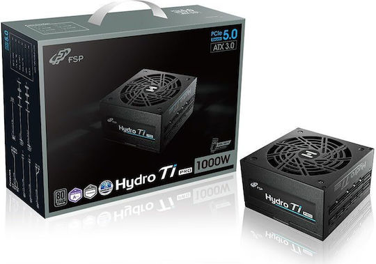 FSP/Fortron Hydro Ti PRO 1000W Black Computer Power Supply Full Modular 80 Plus Titanium
