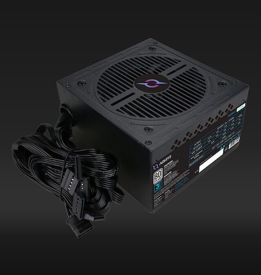Aqirys Pulsar SI 550W Black Computer Power Supply Full Wired