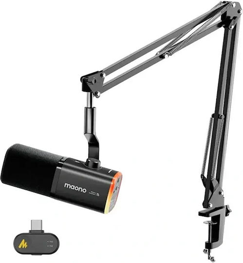 Maono PD200WS Динамичен Микрофон XLR / USB Шоково Монтиран за Вокални