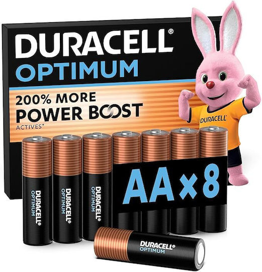 Duracell Optimum Baterii alcaline AA 1.5V 8 buc