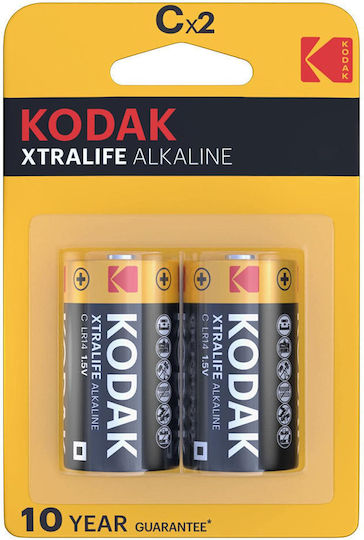 Kodak Alkaline Batteries C 1.5V 2pcs