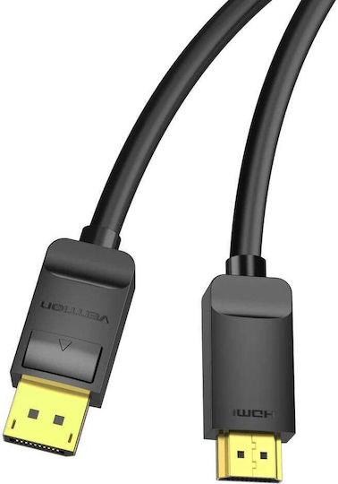 Vention Cablu DisplayPort - HDMI de sex masculin 3m Negru (HADBI)