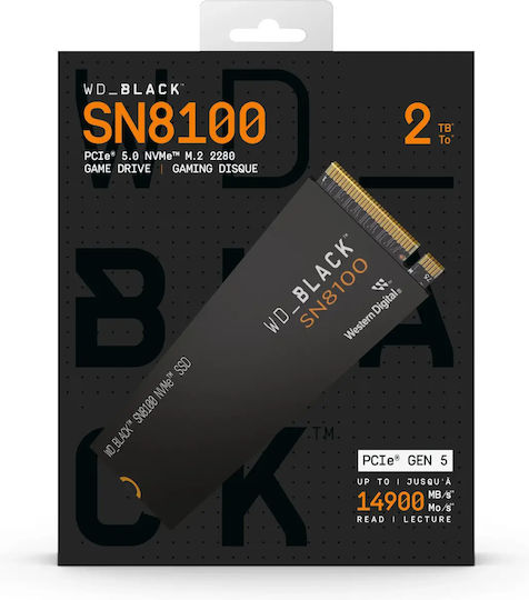 Sandisk SSD 2TB Type M.2 with PCI Express 5.0 Connection PS5 Compatible
