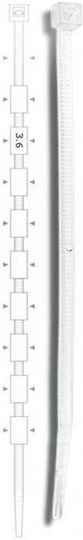 EM Group Legături Cablu Din Plastic 370mmx3.6mm În Culoare Albă 100 Buc BMB3736/5208