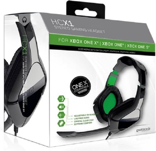 Gioteck HC-X1 Over Ear Gaming Headset with Connection 3.5mm Gray
