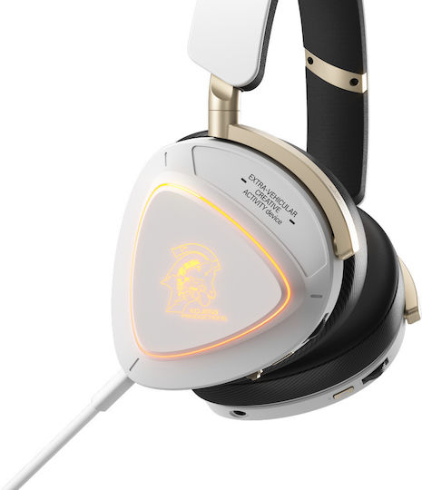 Asus ROG Delta II-KJP Ασύρματο Over Ear Gaming Headset με σύνδεση 3.5mm / Bluetooth / USB Λευκό