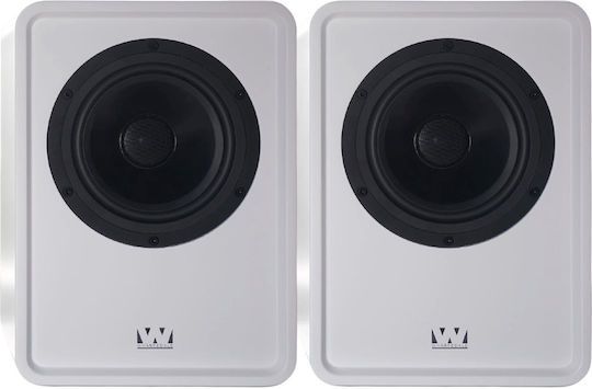 Wharfedale Denton 1S Pair of Hi-Fi Bookshelf Speakers 100W 2-Way W23.6xD22.9xH33cm White