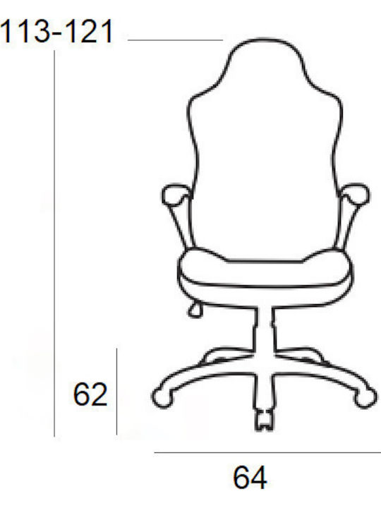 Zita Plus A6060 Gaming Chair in Artificial Leather with Footstool Black