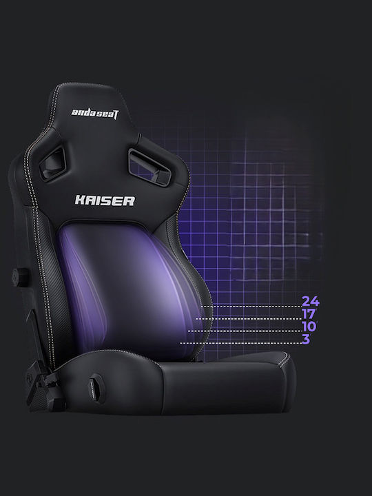 Anda Seat Kaiser 4 L Καρέκλα Gaming Δερματίνης με Ρυθμιζόμενα Μπράτσα Maroon