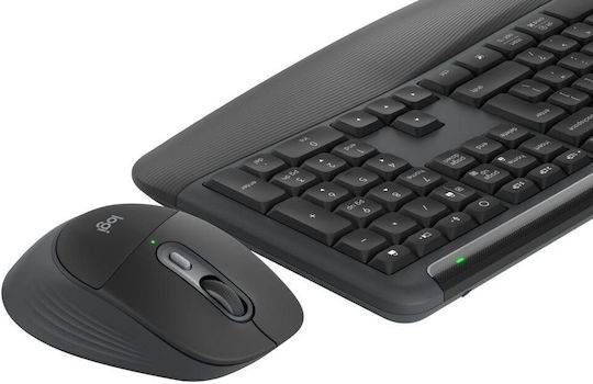 Logitech Comfort Plus MK880 for Business Wireless Keyboard & Mouse Set International English Grey
