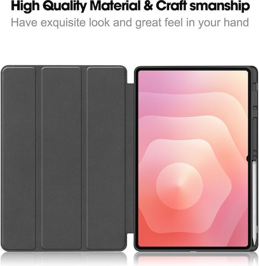 Techsuit Flex Trifold Stifthalter Samsung Galaxy Tab S11 Ultra Tab S12 Ultra Grau