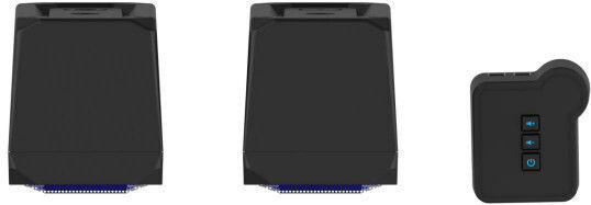 Serioux Kyro X522 2.0 Speakers with RGB and Bluetooth 6W Black