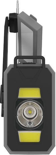 Kruger & Matz KM0838 Επιτραπέζιο Ραδιόφωνο Ηλιακό Γκρι