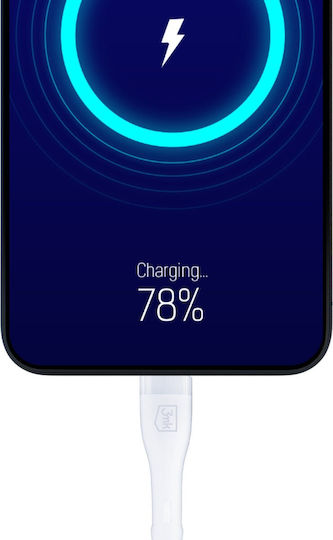 3MK USB-C Charger with USB-C Cable - USB-C 20W Power Delivery White (Rayo)