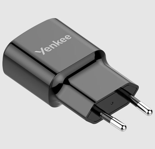 Yenkee Ladegerät ohne Kabel mit USB-C Anschluss 20W Schwarzs (YAC 2033BK)