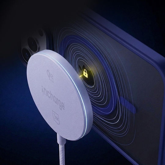3MK Qi2 Wireless Charger 25W White (Incharge Align For Apple)