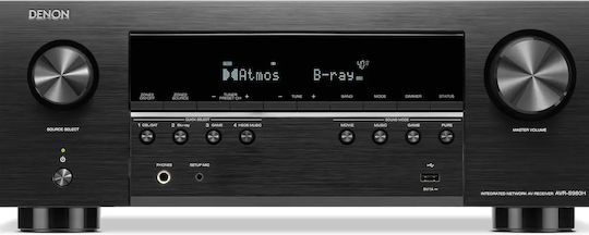 Denon AVR-S980H Home Cinema Amplifier 7.2 Channels with Dolby Atmos Black