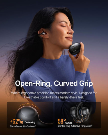 Baseus Inspire XC1 Open Ear Bluetooth Handsfree Earphones with Sweat Resistance and Charging Case Black