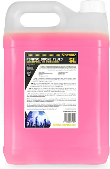 BeamZPro Smoke Flud 5lt Quick Dispersing CO2 Effect 5lt