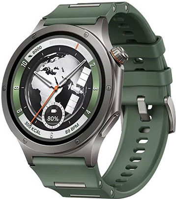 OnePlus Watch 4 Titanium 47mm Waterproof with Heart Rate Monitor (Evergreen)