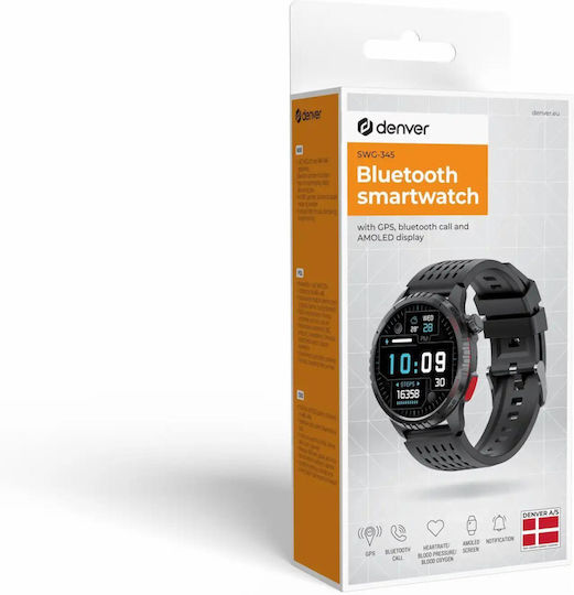 Smartwatch Denver Electronics Swg-345b Black 1 3'' 44 Mm