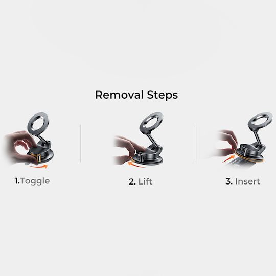 Lisen Car Mobile Mount with Magnet Black