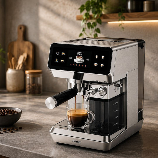 Primo Automatic Espresso Machine 1350W 20bar Silver 400574