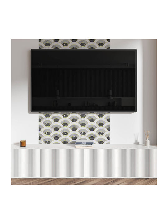 Set Vinyl Kacheln Bodenform Wellenbogen 4x50x50 cm