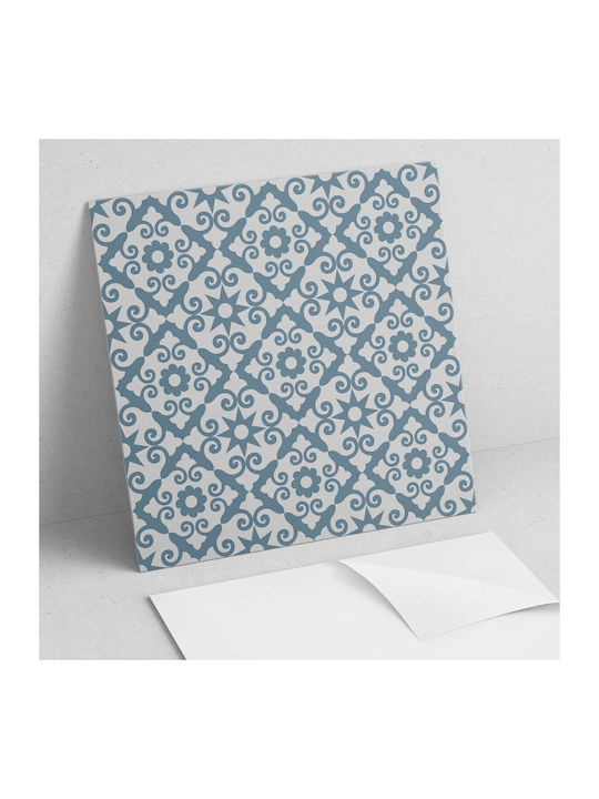 Set Vinyl Boden Kacheln Dekorative Blumenmuster 4x50x50 cm
