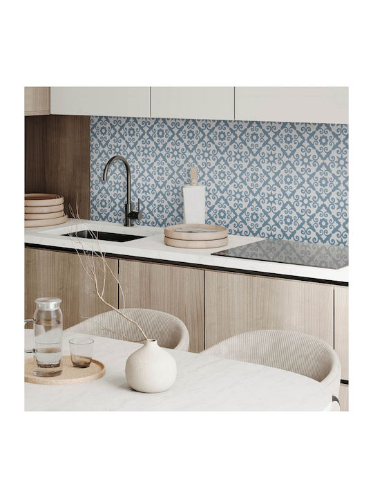 Set Vinyl Boden Kacheln Dekorative Blumenmuster 4x50x50 cm