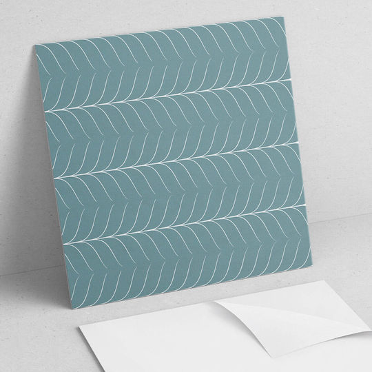 Wandsticker Pvc Muster Einfache Dekoration Esszimmer Design Blätter Reihen 4x50x50 cm