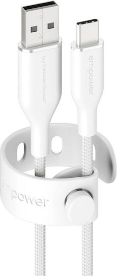 PanzerGlass USB Typ-C Kabel männlich - USB-A 60W PD Silber 1,2 m EM30290