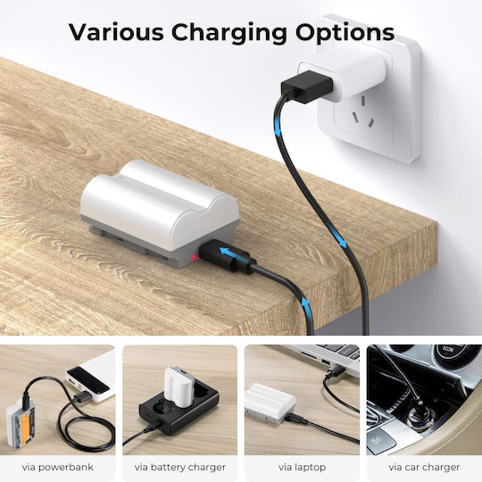 K&F Concept 2er Pack 2400mAh NP-W235 Kamera-Batterien