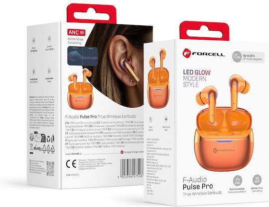 Forcell F-Audio Pulse Pro In-Ear Bluetooth Kopfhörer mit Ladekoffer Gold