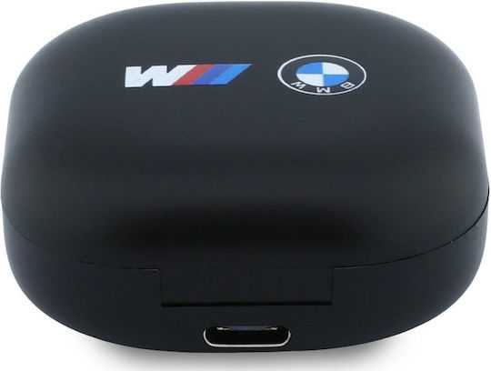 BMW Printed Logo Enc In-ear Bluetooth Handsfree Headphones with Charging Case Black