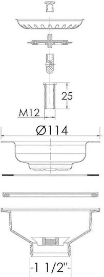Tycner Filtru pentru chiuvetă Auriu