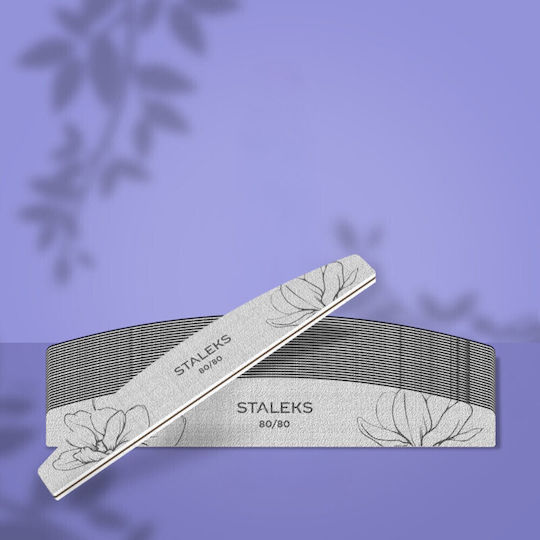 Staleks 25 Curved Nail Files Smart 80/80 Grit Nfs-40-80/80-25