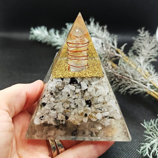 Neue Orgone Pyramide Mondstein Regenbogen Kristalle Tischdekoration