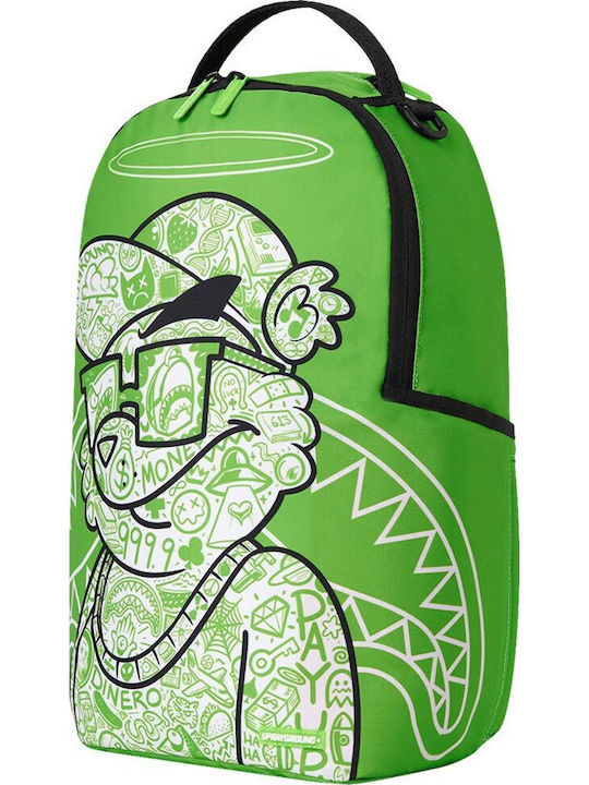 Sprayground School Backpack Junior High-High School with Water Bottle Holder Money Bear Disruptor 29 x 15 x 45cm