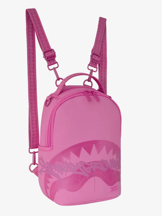 Sprayground Pink Ghost Drip Mini School Backpack Junior High-High School Pink 24 x 13 x 37cm Sprayground Pink Ghost Drip Mini School Backpack Junior High-High School Pink 24 x 13 x 37cm