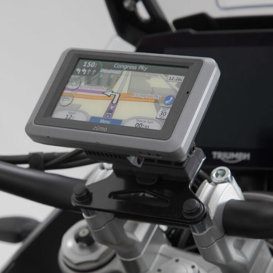 GPS Mount Sw-Motech Quick-Lock on the Handlebar Clamp Triumph Tiger 900 GT Rally Pro