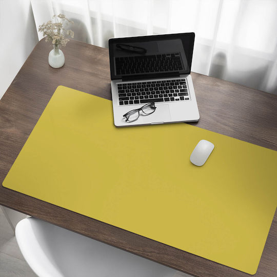 Covoraș Antiderapant De Protecție Pentru Birou Model Galben 120x60 Cm