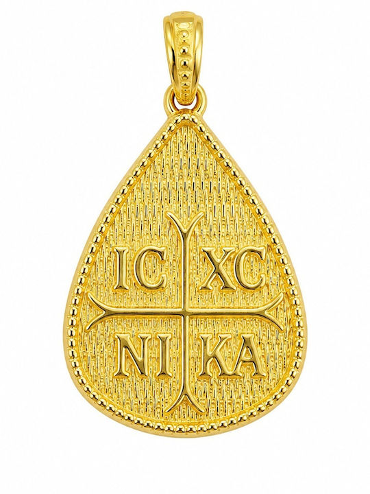 Senzio Belibasakis Charm Talisman Constantine in 9 K Gold