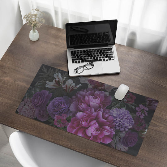Protecție Birou Tastatură Mouse Pad Flori În Întuneric 90x45 Cm