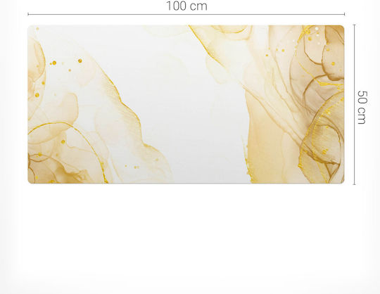Moderner Vinyl-Schreibtischunterlagen Tastatur Ethereal Fluid Waves 100x50 cm
